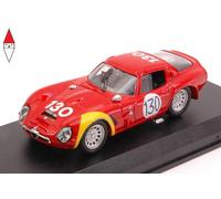 MODELLINO AUTO STATICO BEST MODEL ALFA ROMEO TZ2 TARGA FLORIO 1966 BIANCHI 1/43