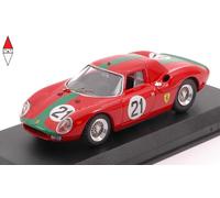 MODELLINO AUTO STATICO BEST MODEL FERRARI 250 LM MONZA 1966 DE SIEBENTHAL 1/43