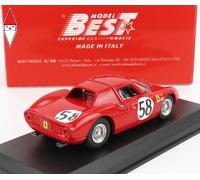 1/43 BEST MODEL FERRARI 250LM 3.3L V12 TEAM N.A.R.T. N 58 24h LE MANS 1964 RED