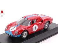 Best Klebstoffe Mod. Auto 1:43 Ferrari 250 LM N.1 Kyalami 1964 Piper-Maggs Rosso/Azzurro