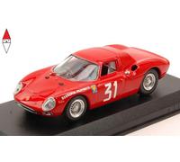 Best Klebstoffe Modellino auto Ferrari 250 LM #31 Vincitore Monza 1964 N. Vaccarella 1:43 Rosso