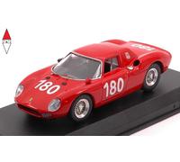 MODELLINO AUTO STATICO BEST MODEL FERRARI 250LM TARGA FLORIO 1966 ROSSO 1/43