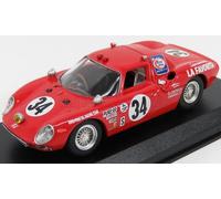 Best Klebstoffe Modellino Ferrari 250 LM #34 1:43 8° 24 Ore Daytona 1968 Gunn/Ortega/Merello