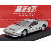 Best Klebstoffe Modellino auto Ferrari 512 Bbi 1981 auto personale Jean Paul Belmondo 1:43 Argento