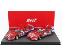 MODELLINO AUTO STATICO DIECAST FERRARI SET 2X 512BB DAYTONA 1979 JMS POZZI 1:43