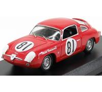 Best Klebstoffe Modellino auto statico Fiat Abarth 750 #81 Record Monza SCCA 1959 Scala 1:43