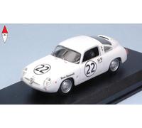 Best Klebstoffe Modellino auto statico Fiat Abarth 750 Zagato Coupé N.22 Sebring 1960 1/43