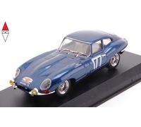 MODELLINO AUTO STATICO BEST MODEL JAGUAR E-TYPE COUPE TOUR DE FRANCE 1963 1/43