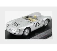 MODELLINO AUTO STATICO BEST PORSCHE 550RS SPIDER #118 TARGA FLORIO 1959 1/43