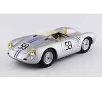 1:43 Best Porsche 550Rs Spider #59 24H Le Mans 1958 Schiller Tot Silver BE9652 M