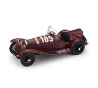 MODELLINO AUTO STATICO BRUMM ALFA ROMEO 2300 MILLE MIGLIA 1932 NUVOLARI 1/43