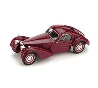 MODELLINO AUTO EPOCA STATICO BRUMM BUGATTI ATLANTIC 1938 AMARANTO SCALA 1:43
