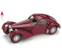 MODELLINO AUTO EPOCA STATICO BRUMM BUGATTI ATLANTIC 1938 AMARANTO SCALA 1:43