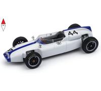 Brumm Modellino Auto F1 Cooper T56 1:43 #44 Belgio GP 1961 M. Gregory Bianco Blu R526