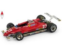 Brumm Modellino Auto F1 Ferrari 126 C2 1982 GP Long Beach #27 Villeneuve scala 1:43