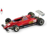 1:43 BRUMM Ferrari F1 126C2 #28 3Rd Italy Gp 1982 Mario Andretti Red R288