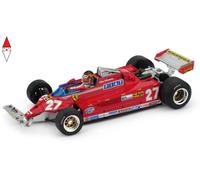 1:43 BRUMM Ferrari F1 126Ck Turbo #27 Gp Canada 1981 Villeneuve +Figure R436-CH