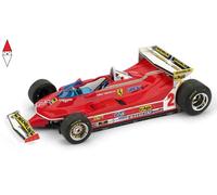 MODELLINO AUTO F1 STATICO BRUMM FERRARI 312 T5 VILLENEUVE 1980 MONACO GP 1/43