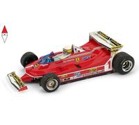 Ferrari 312 T5 J. Scheckter 1980 #1 Monaco GP + Pilota 1:43 Model R576CH BRUMM