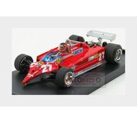 MODELLINO AUTO F1 STATICO BRUMM FERRARI 126CK VILLENEUVE F104 1981 FIGURE 1/43