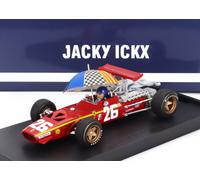 1:43 BRUMM Ferrari F1 312 #26 Winner France Gp 1968 Jacky Ickx + Pilot R171-CHU