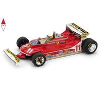 Brumm Modellino F1 statico Ferrari 312 T4 Scheckter Vincitore GP Monaco 1979 con pilota Scala 1/43