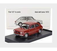 1:43 BRUMM Fiat 127 1-Series 1971 Black Interior Rosso Sierra Red R500-09