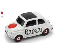 MODELLINO AUTO STATICO BRUMM FIAT 500 BRUMS GIAPPONE BANZAI 1965 SCALA 1:43