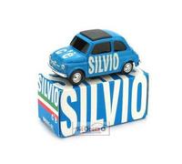 1:43 BRUMM Fiat 500 Election-Day 2008 Aprile 2008 Silvio Light Blue BR005-01