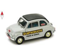 MODELLINO AUTO STATICO BRUMM FIAT 500 PROVA DURATA QUATTRORUOTE 1958 SCALA 1:43