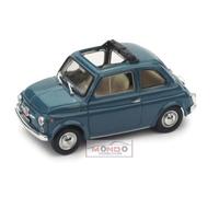 1:43 BRUMM Fiat 500F Tetto Aperto Open 1965 Blue Medio R454-08