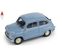 1:43 BRUMM Fiat 600 Berlina I Series 1955 Grigio Perla Light Grey R247-03