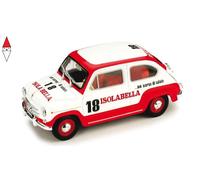 Brumm Modellino Auto Diecast Fiat 600D Amaro 18 Isolabella (1960) Scala 1:43 R409