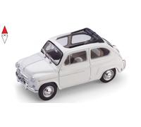 1:43 Brumm Fiat 600D Trasf.Aperta 1960 Bianco R317-12 Modellino