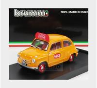1:43 BRUMM Fiat 600 I Series Veicolo Coca-Cola Olimpiadi Di Roma 1960 R491B