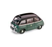 1:43 BRUMM Fiat 600 Multipla 1 Series Taxi Milano 1956 Green Black R251