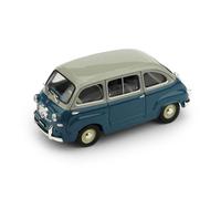 1:43 Brumm Fiat 600 Multipla 1A Serie 1956 Blu Chiaro / Grigio Medio R250-15 Mod