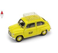 MODELLINO AUTO STATICO DIECAST BRUMM FIAT 600D 1960 AGIP MODELLISMO SCALA 1:43
