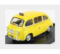 1:43 Brumm Fiat 600D Multipla Taxi Milano 1970 Yellow R334B Modellino