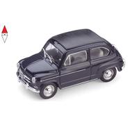 1:43 BRUMM Fiat 600D Trasformabile Chiusa 1960 Blue Scuro 456 R318-10