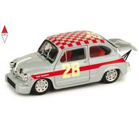 MODELLINO AUTO STATICO BRUMM FIAT ABARTH 1000 #28 4H MONZA 1966 STEINMETZ 1/43