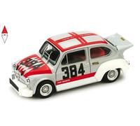 Brumm Modellino auto statico Fiat 600 Abarth 1000 #384 Trento-Bondone 1971 scala 1/43