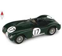 1:43 BRUMM Jaguar C-Type 3.4L S6 #17 24H Le Mans 1953 Moss Walker R358B