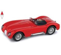 MODELLINO AUTO STATICO JAGUAR C TYPE STRADALE 1953 ROSSO MODELLISMO SCALA 1:43