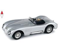MODELLINO AUTO STATICO JAGUAR C TYPE STRADALE 1953 SILVER MODELLISMO SCALA 1:43