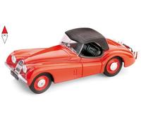 MODELLINO AUTO STATICO JAGUAR XK 120 DROP HEAD 1948 ROSSO MODELLISMO SCALA 1:43