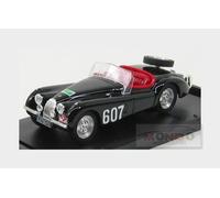 1:43 BRUMM Jaguar Xk 120 Spider #607 Rally Delle Alpi 1953 Black R164