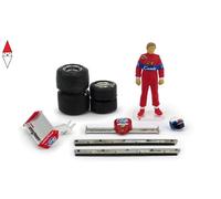 1/43 BRUMM PILOTINO DIDIER PIRONI 1982 + ACCESSORI