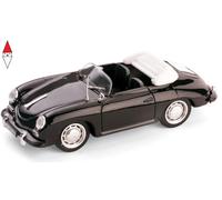 MODELLINO AUTO STATICO PORSCHE 356C CABRIOLET 1963-65 NERO MODELLISMO SCALA 1:43