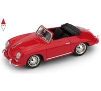 Brumm Modellino auto statico Porsche 356 Cabriolet Aperta 1952 Special Rosso 1:43